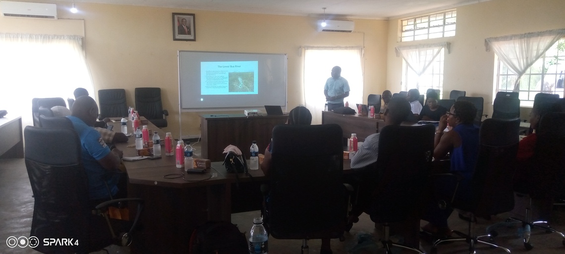 Presentation of the Lower Bua River system fisheries management plan to Nkhotakota District council in Malawi
